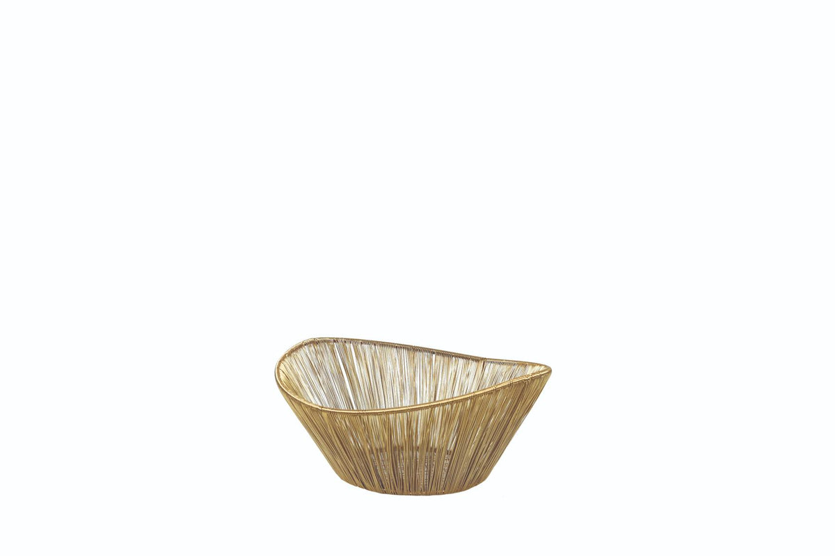 Gold Rhythm Wire Basket