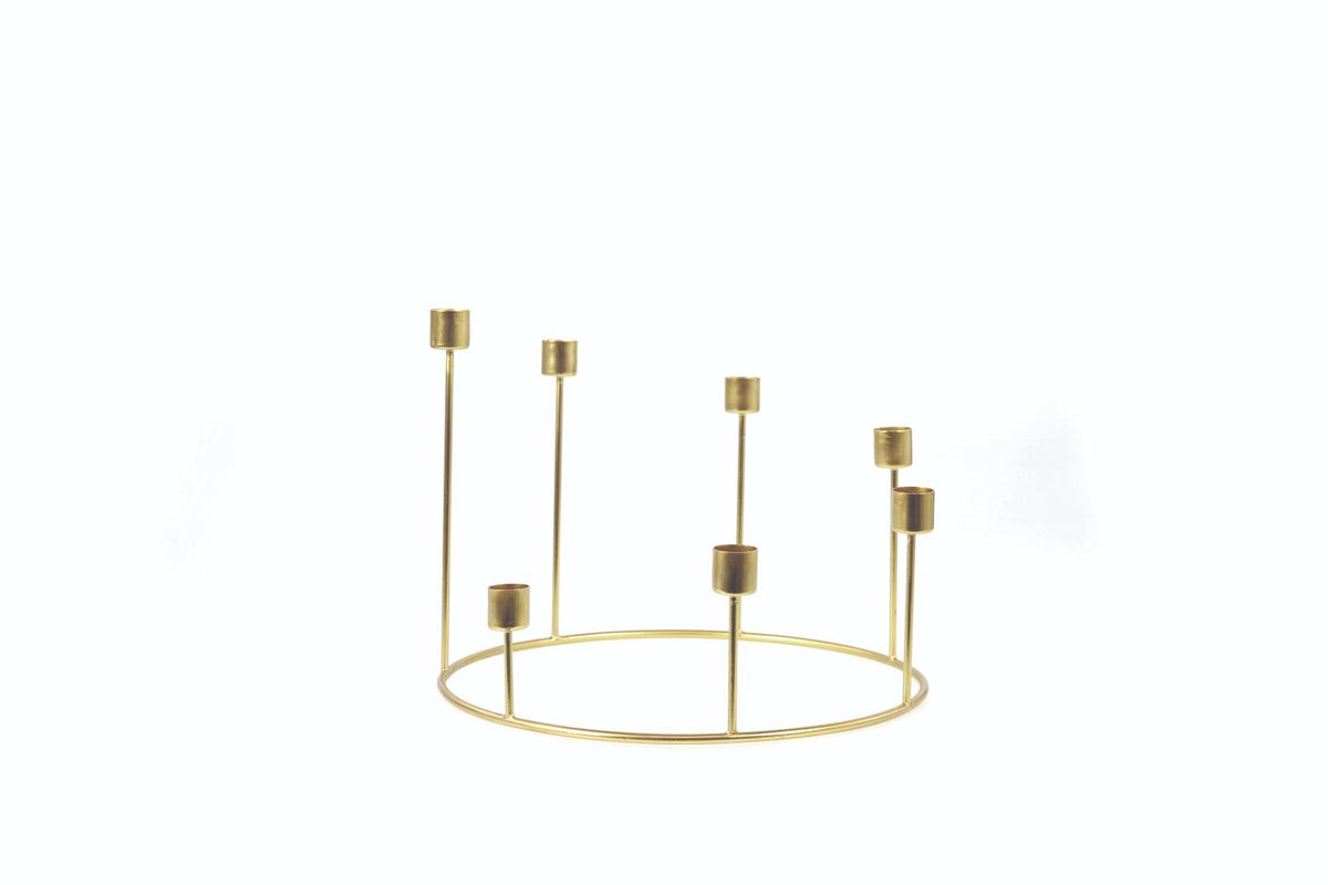 Kent Gold Candlestick Wreath, Large