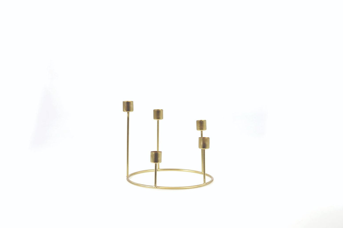 Kent Gold Candlestick Wreath, Small