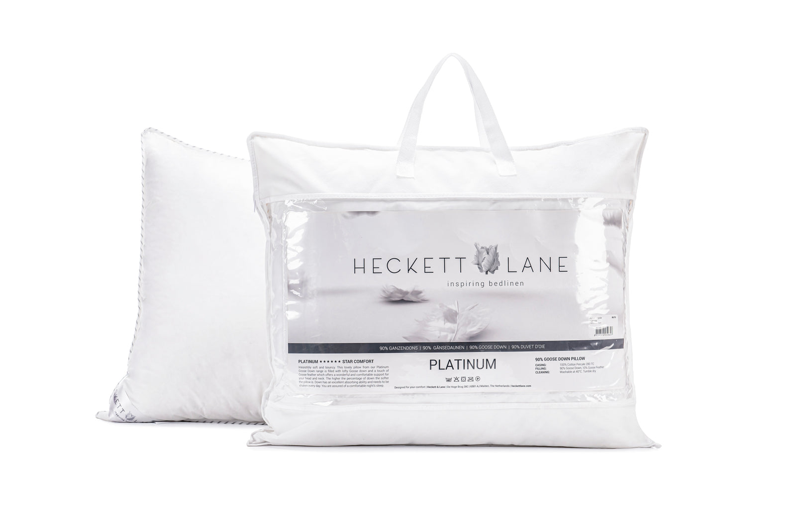 Heckettlane - Oreiller - Platinum - White