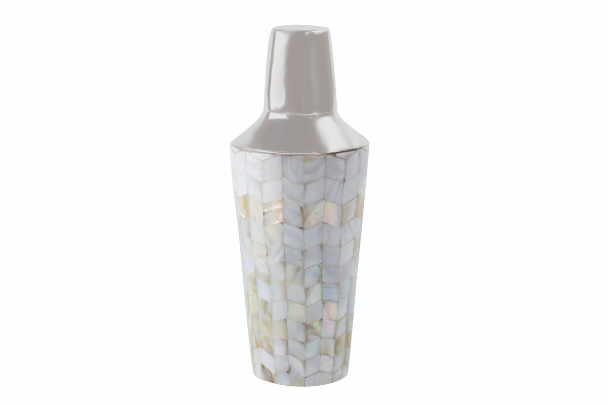 Shell Mosaic Cocktail Shaker