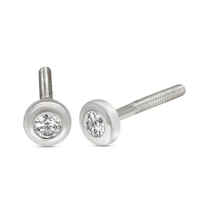 Oorbellen - Wit Goud