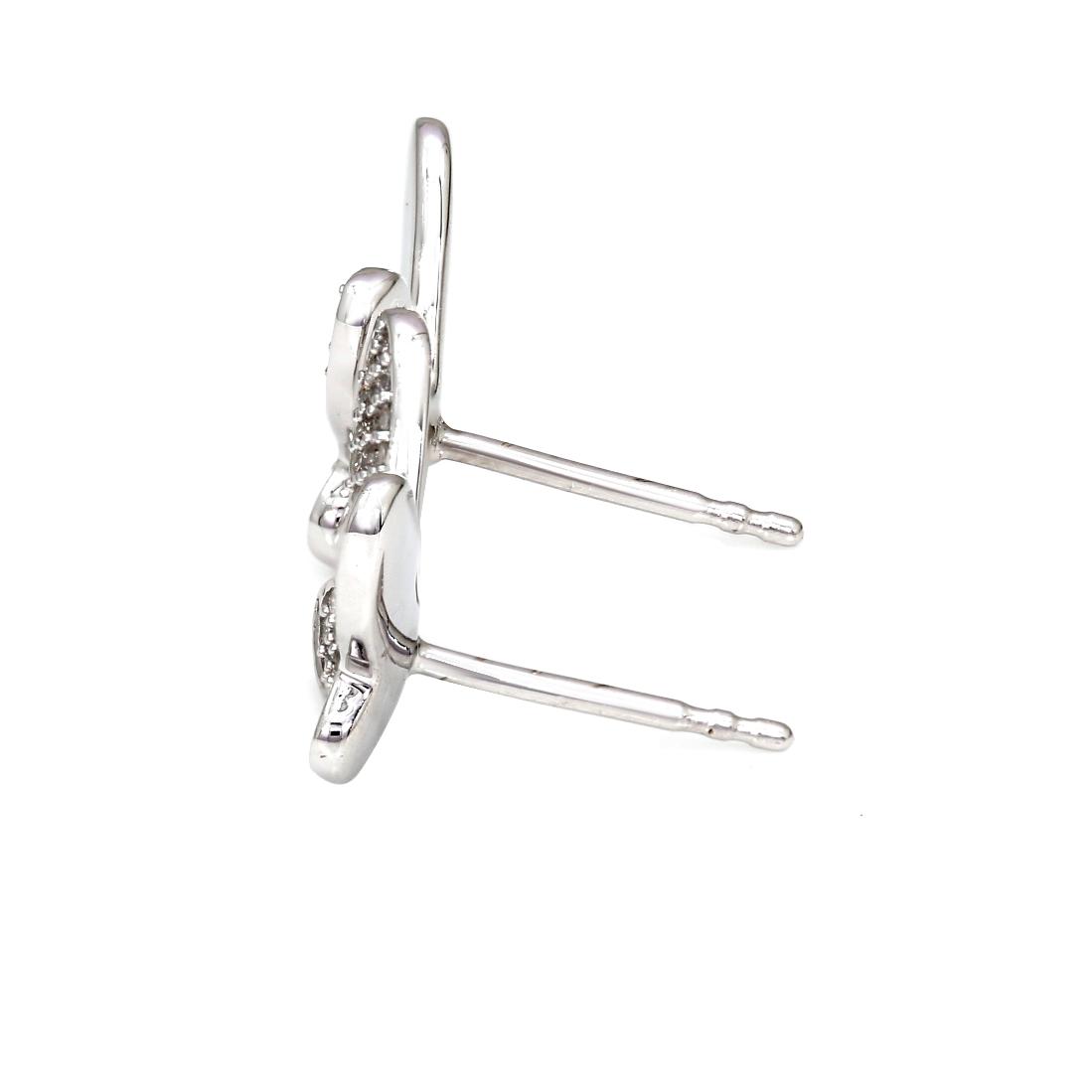 Oorbellen - Wit Goud