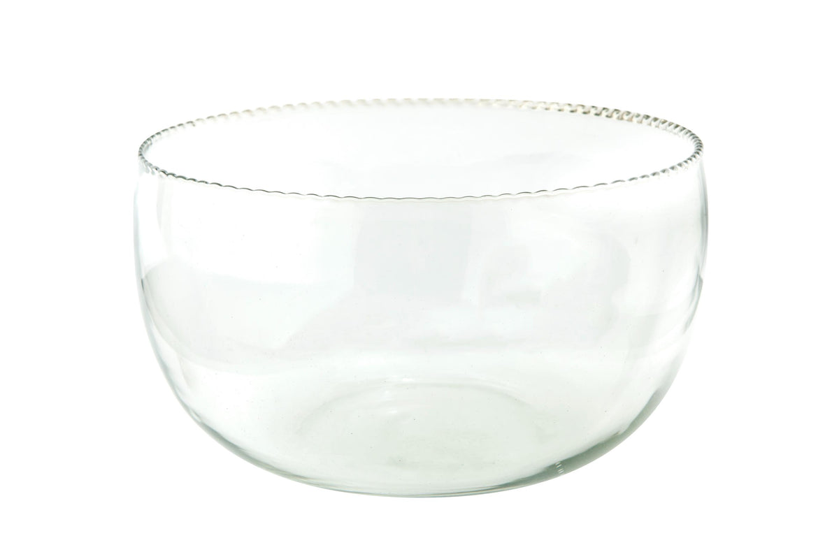 Ruffle Glass Bowl, Large