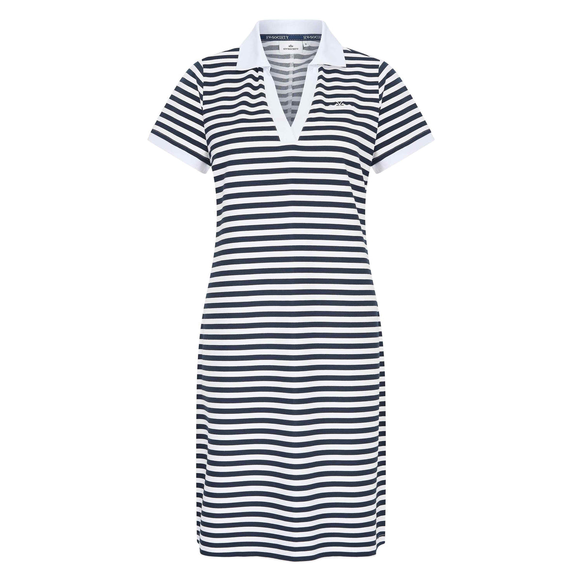 0402103604 - Dress HVSJolene  - 5580 - Navy-White - 42