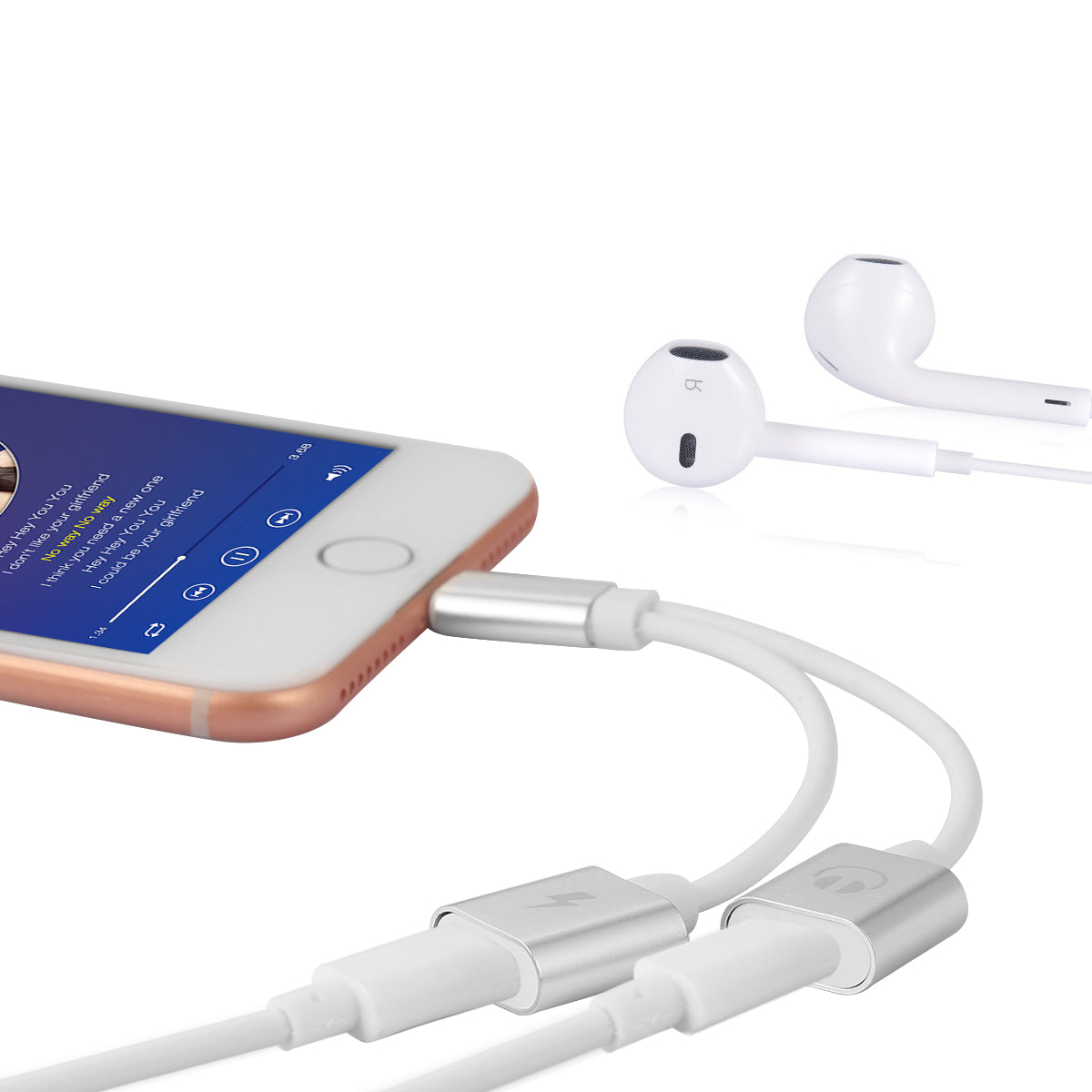 Lightning Adapter 1 Male En 2 Vrouwelijk Ios 11 - Geld