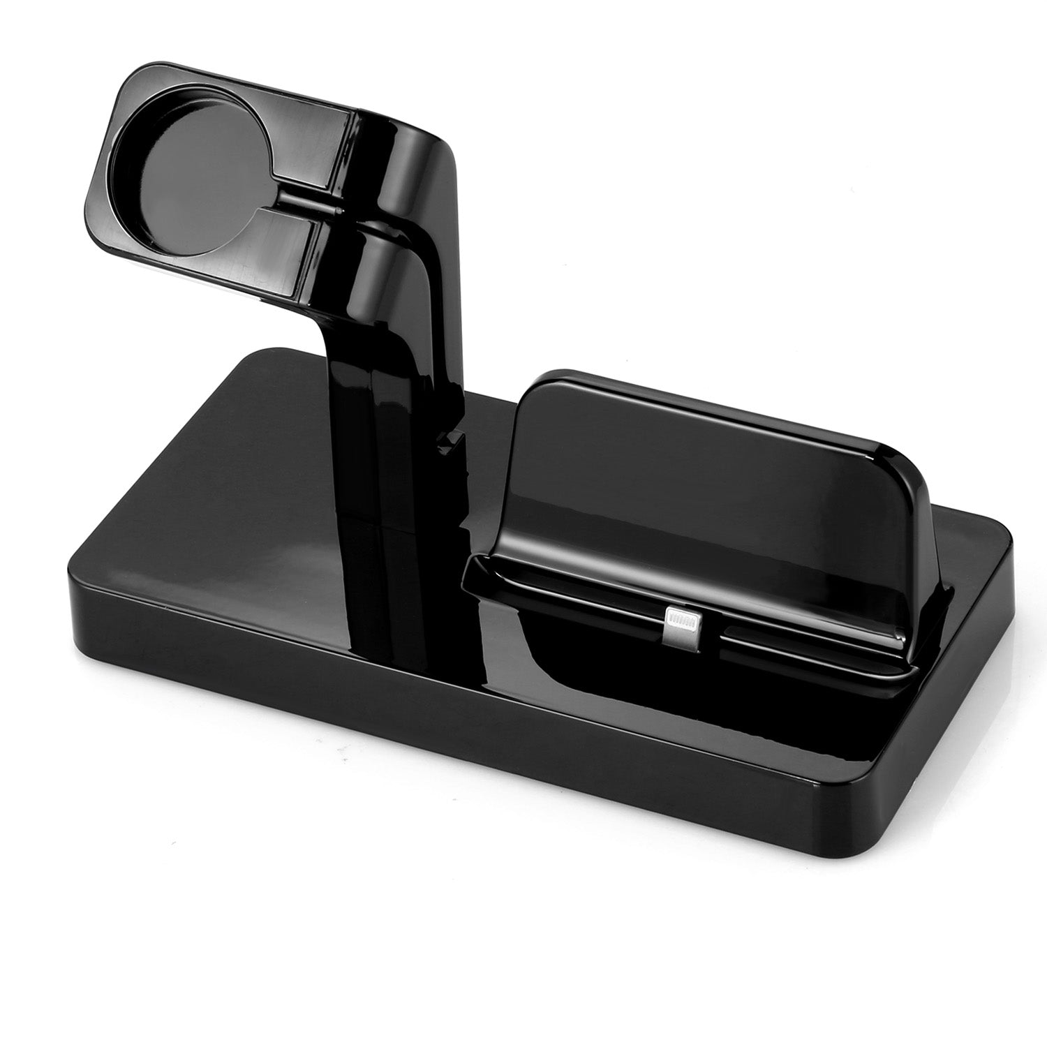 Oplaad- En Synchronisatiestation 2-In-1 Voor Apple Watch En Iphone - Zwart