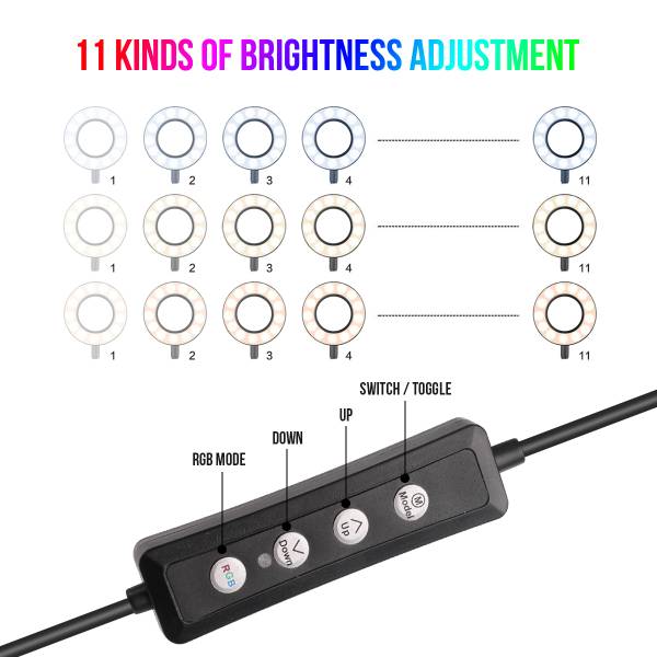 Ringlicht Rgb - Zwart