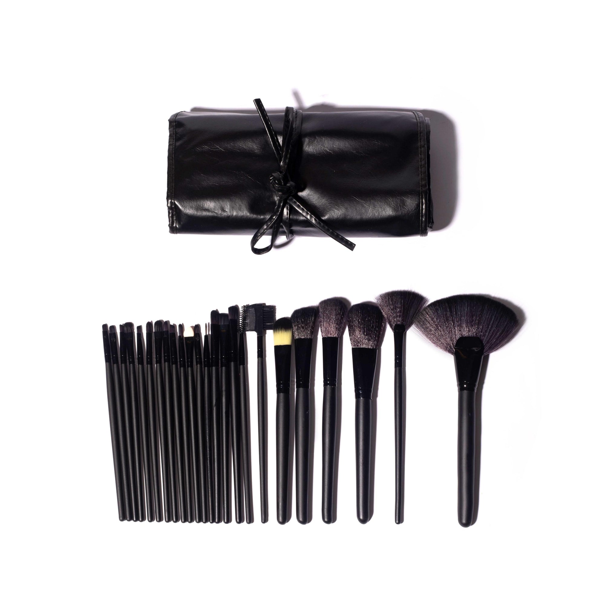 Set Van 24 Make-Up Kwasten - Zwart