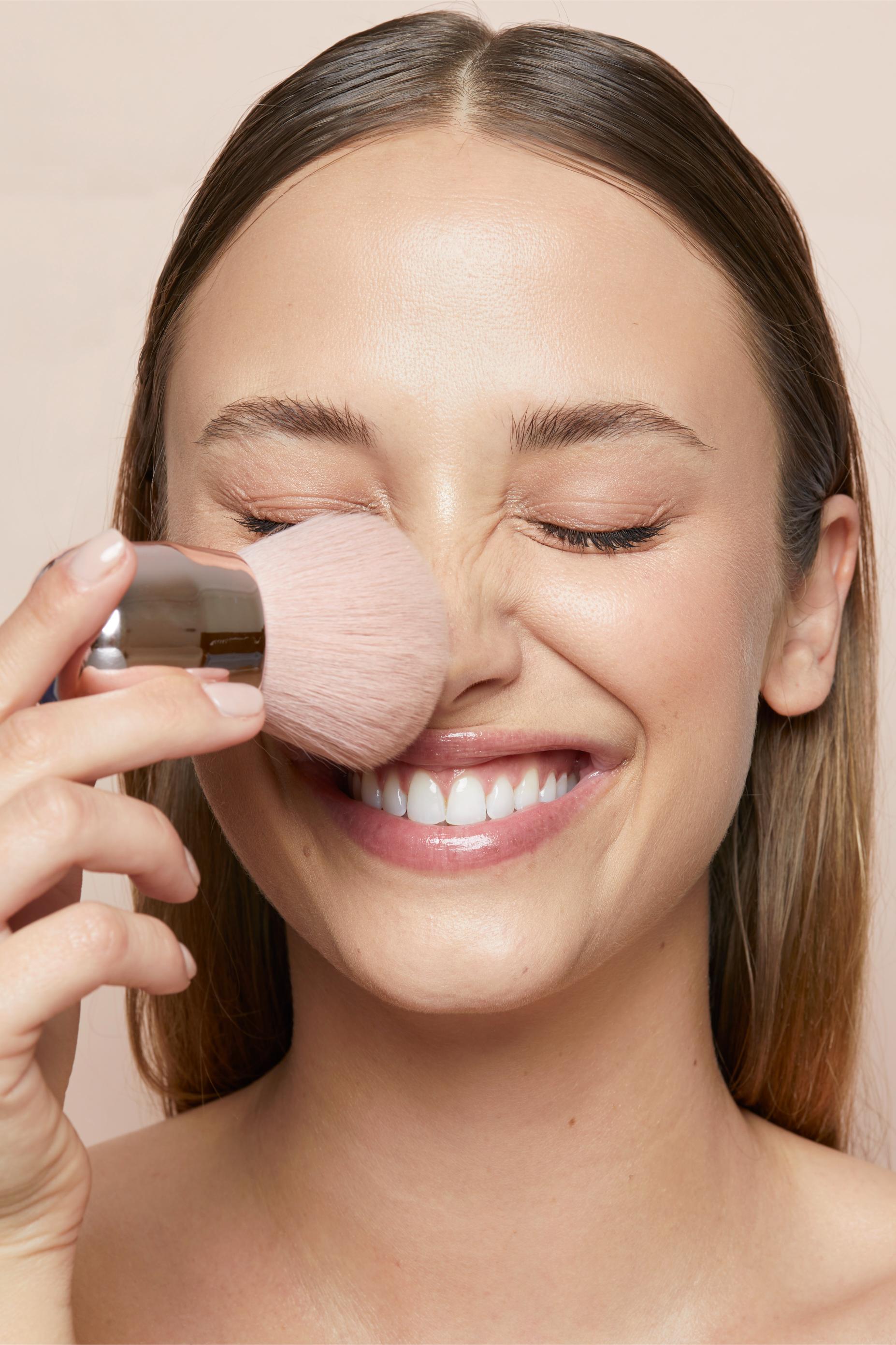 Kabuki Make-Up Kwast - Rose Goud