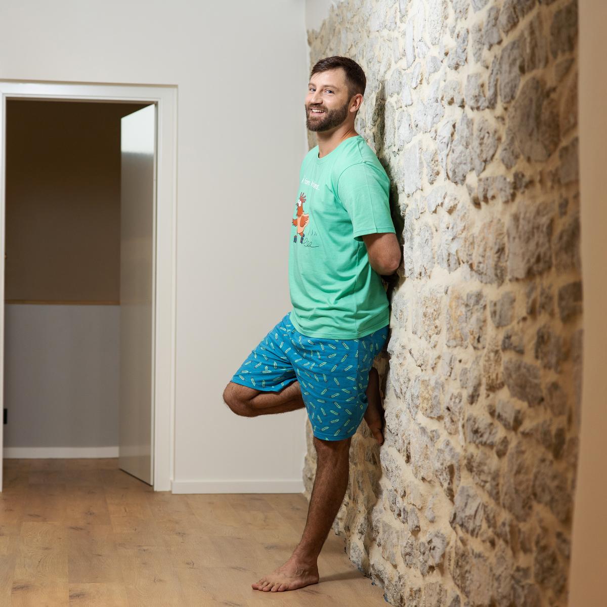 Homme - Short Pyjama - Vert