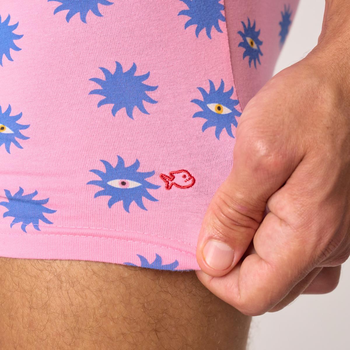 Boxershort van biologisch katoen - Suneyes - Roze
