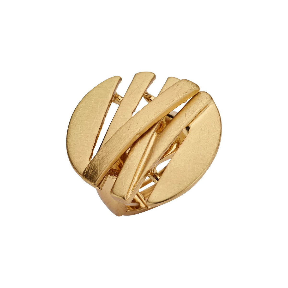 Bague - Bri7 Ring Goudkleurig Mat