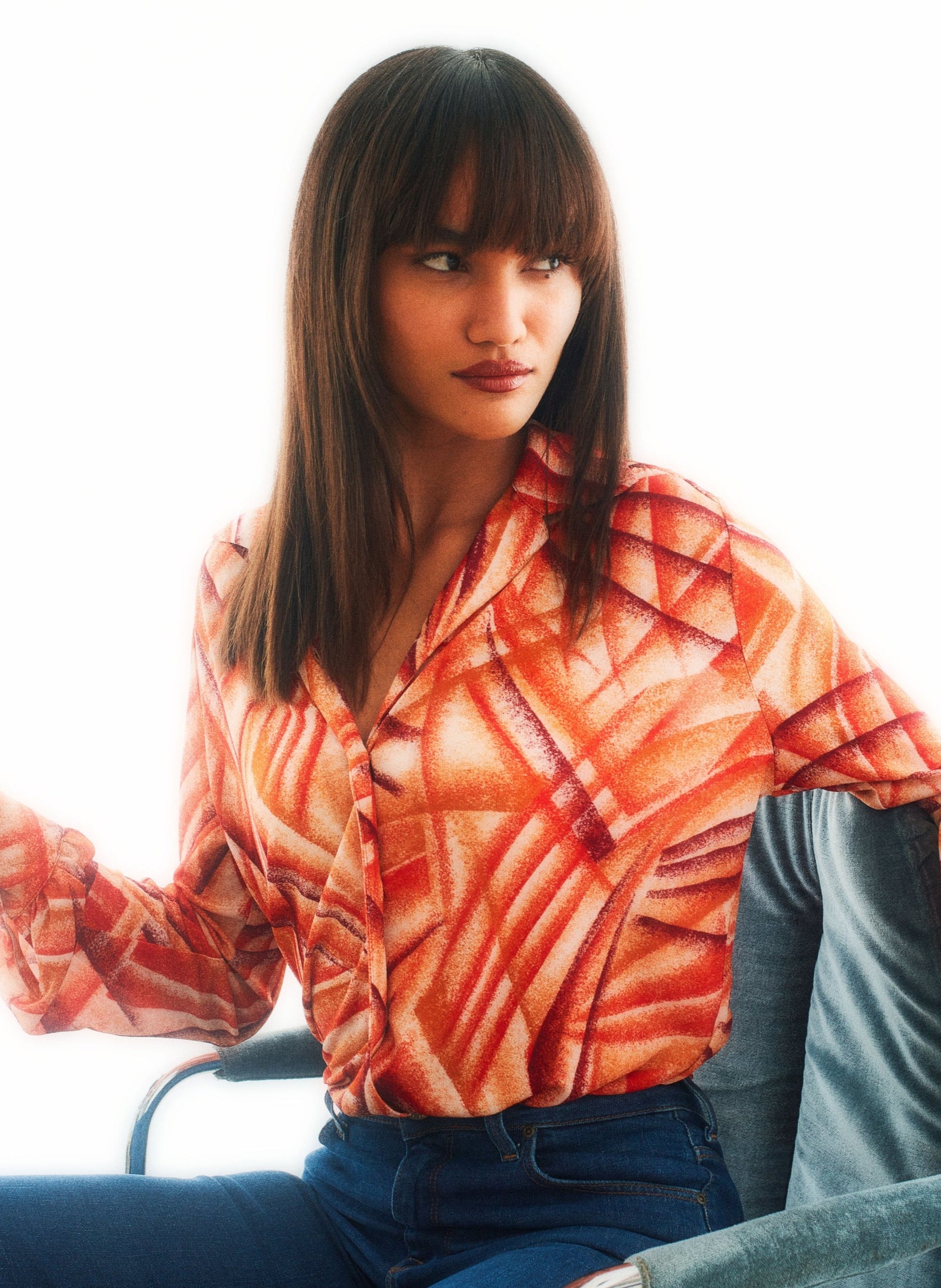 Top - Brigitte - Tropical Rouge