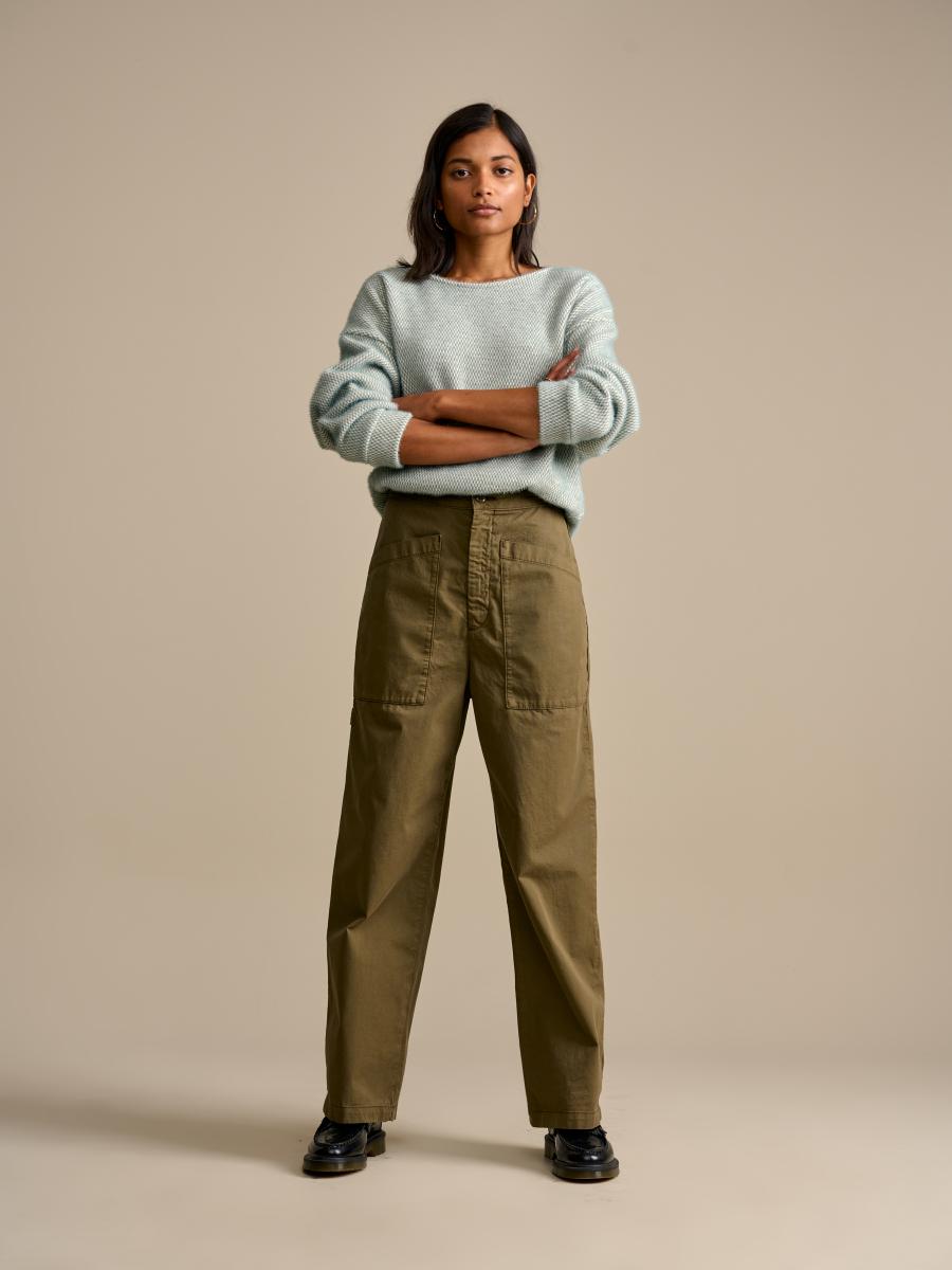 Vrouw - Broek - Parker - Military - W