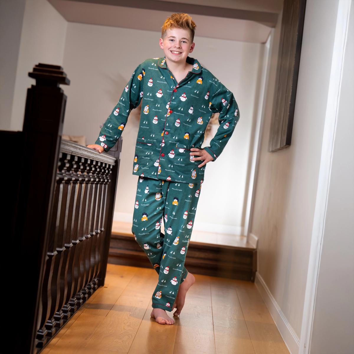 Pyjama flannelle - Kid - Vert