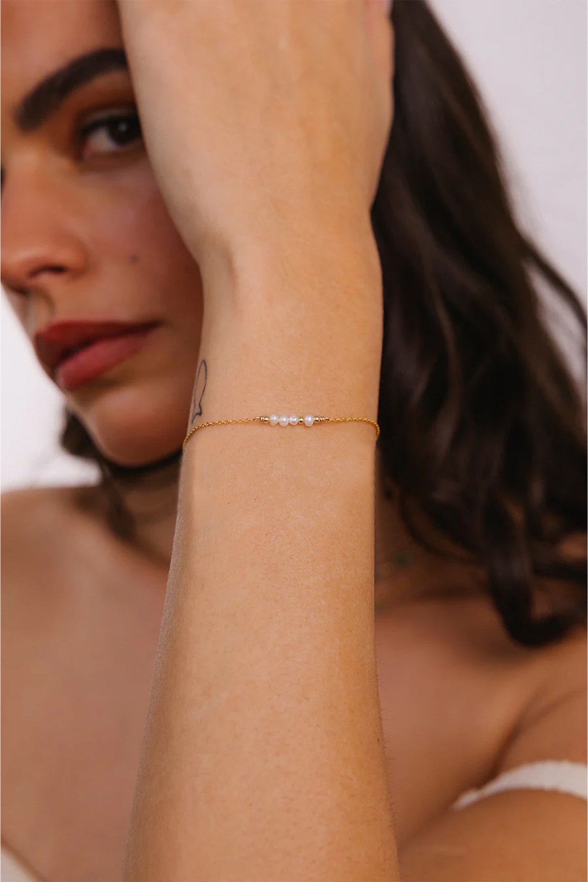 Bracelets - Théa Goud - Gekweekte parel