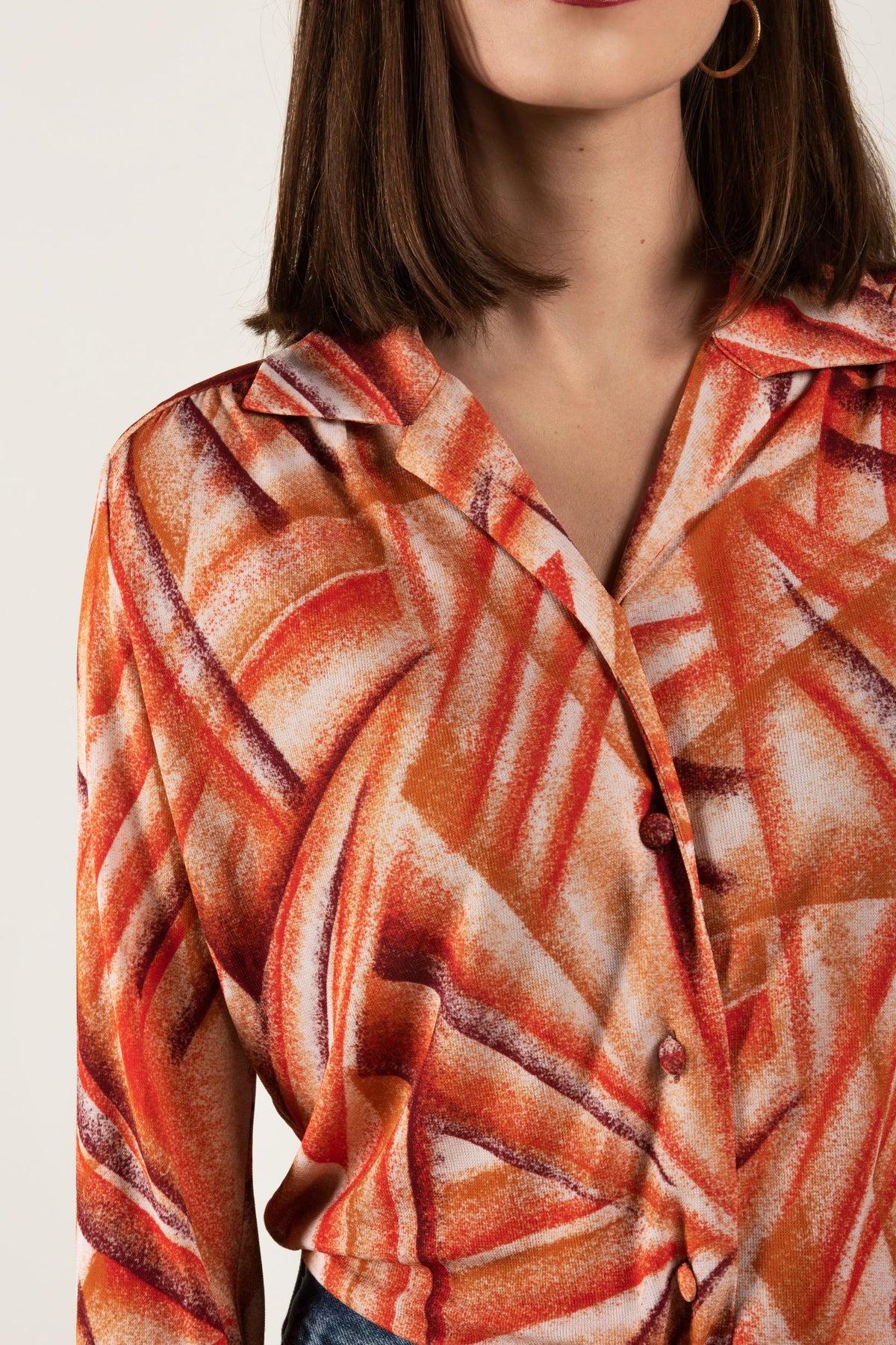 Top - Brigitte - Tropical Rouge