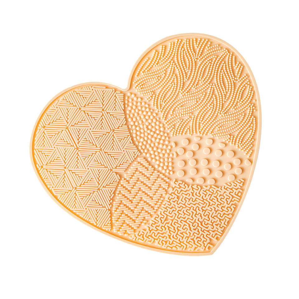 Cent Pur Cent - Brush Cleansing Mat Heart Pink