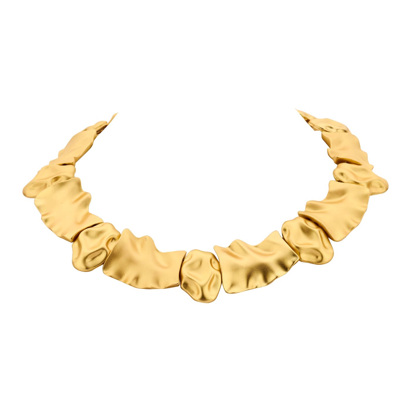 Collier - Brussel Halsketting Goudkleurig Mat