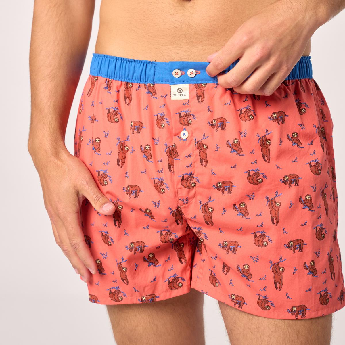Wijde boxershort van 100% biologisch katoen - Flash - Oranje