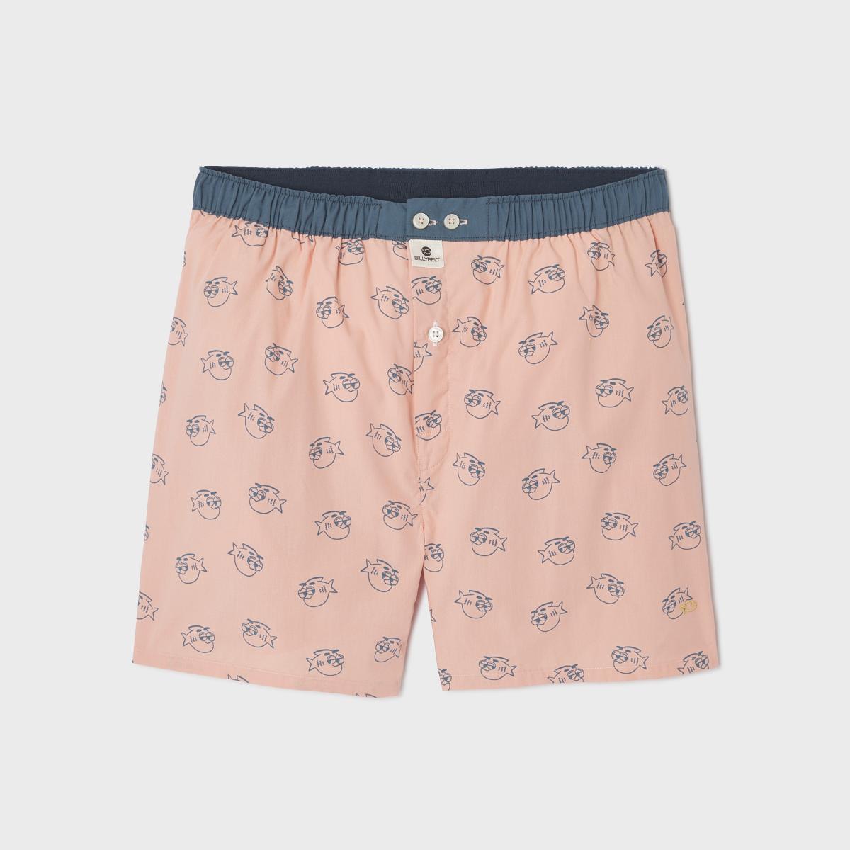 Wijde boxershort van 100% biologisch katoen - Billychill - Roze