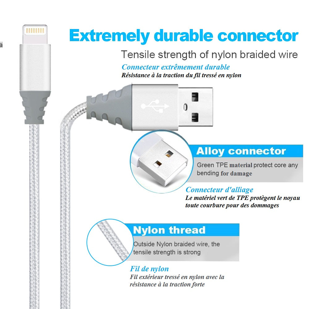 Usb-Kabel Naar 3 Lightning-Poorten - Geld