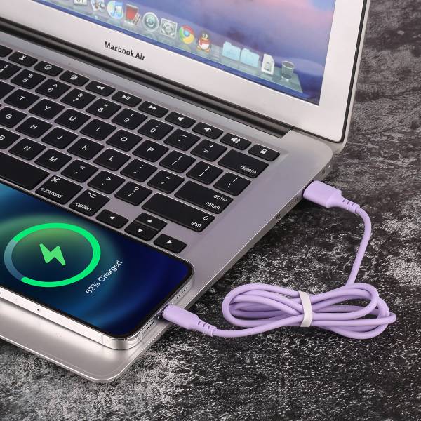 Usb-Lader Naar Lightning / Iphone 1,50 Meter - Violet
