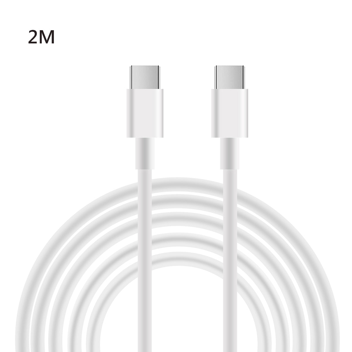 Usb C Naar Usb C Kabel 2 Meter - Wit