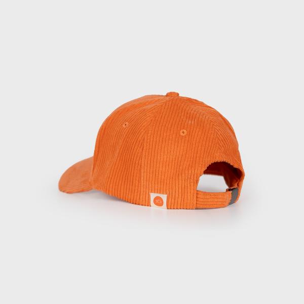 Effen fluwelen pet - Oranje