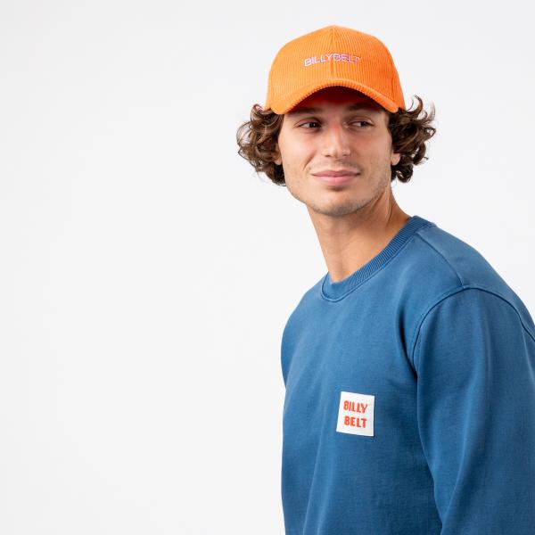 Effen fluwelen pet - Oranje
