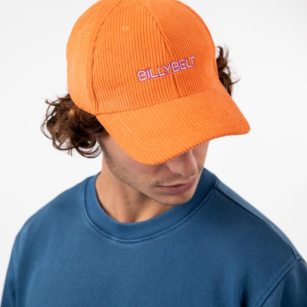 Effen fluwelen pet - Oranje
