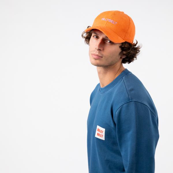 Effen fluwelen pet - Oranje