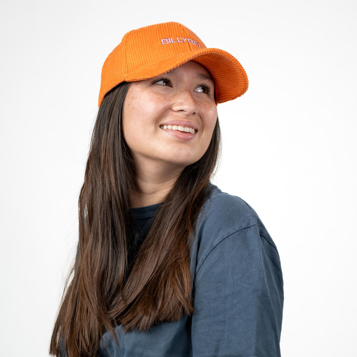Effen fluwelen pet - Oranje