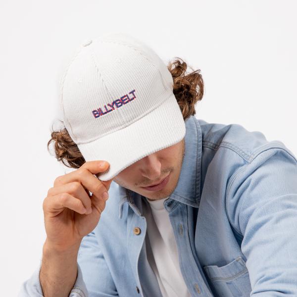 Casquette en velours unie - Blanc