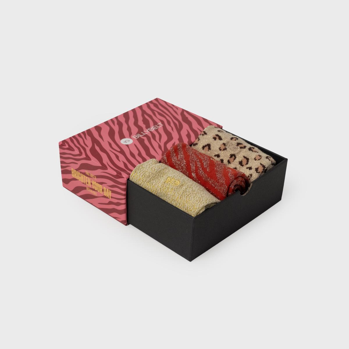 Coffret de chaussettes femme - Brighten your day - Rouge