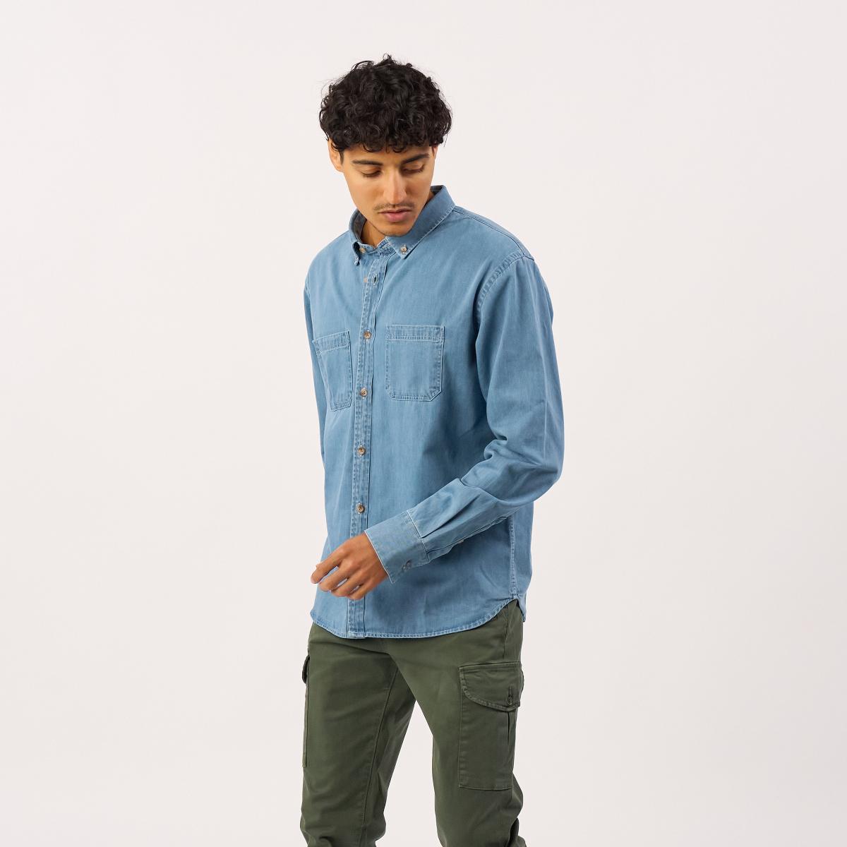 Chemise en denim - Bleu ciel