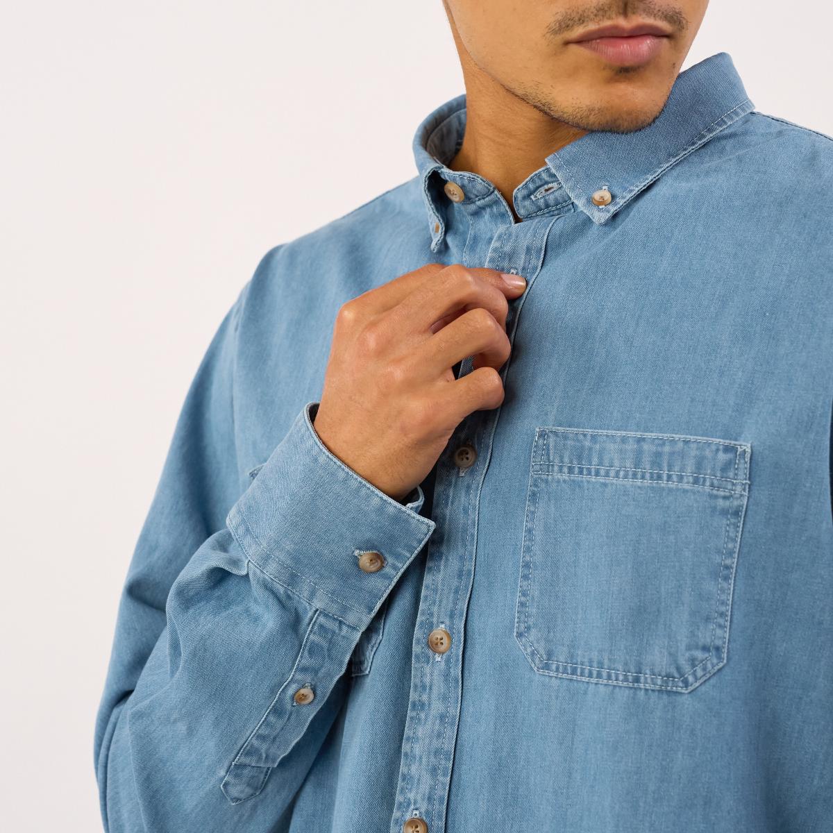 Chemise en denim - Bleu ciel