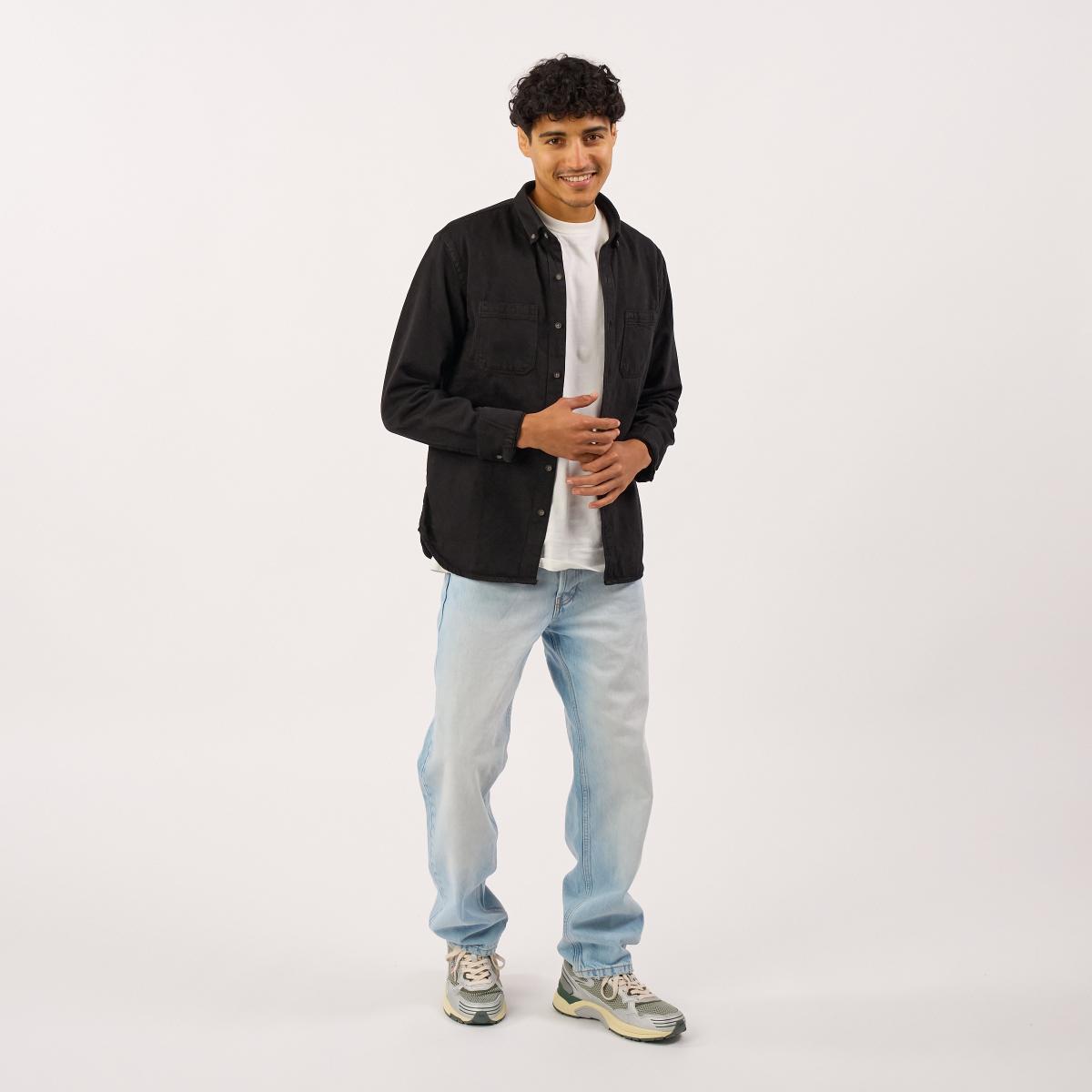 Denim hemd - Zwart