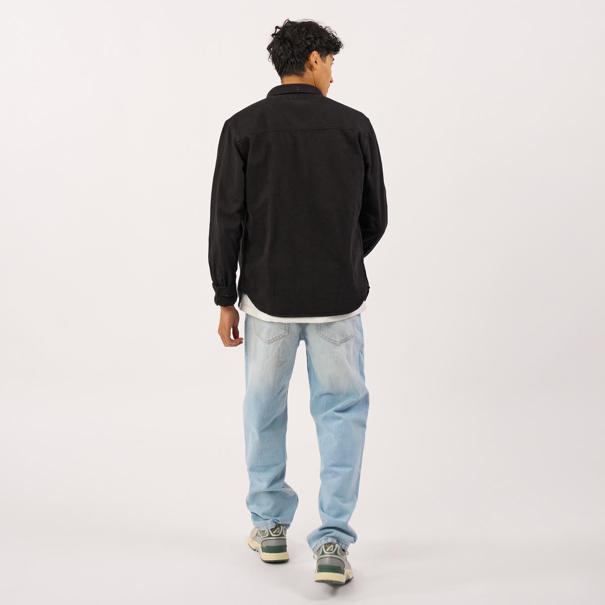 Denim hemd - Zwart