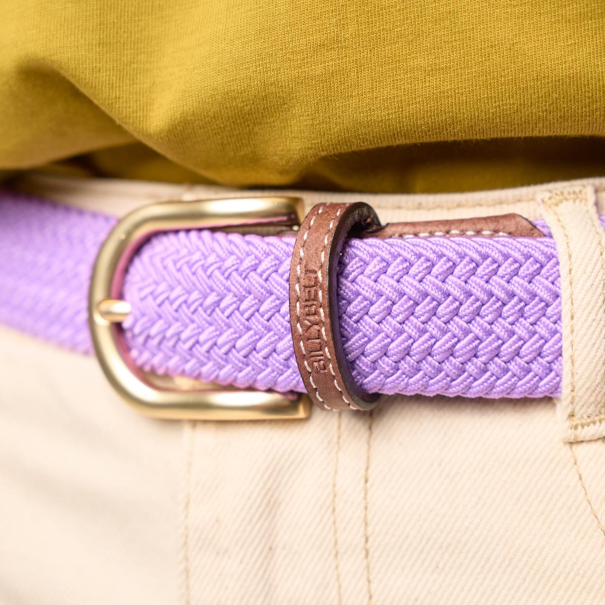 Ceinture femme tressée - Violet