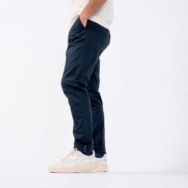 Chinobroek - Marine - Blauw