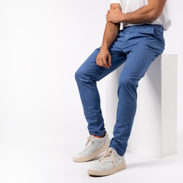 Pantalon chino - Bleu glacier