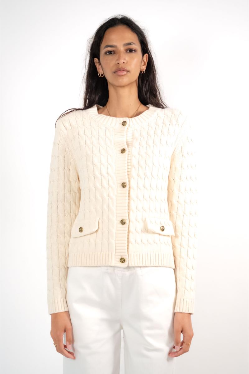Cardigan - Chloe - 10 Off-White