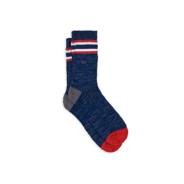 Sokken van dik katoen - St Andrews, blauw en rood