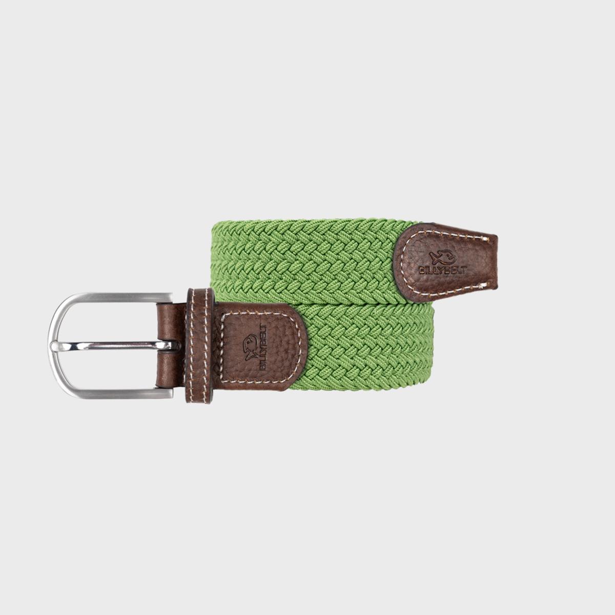 Ceinture tressée unie - Vert trèfle