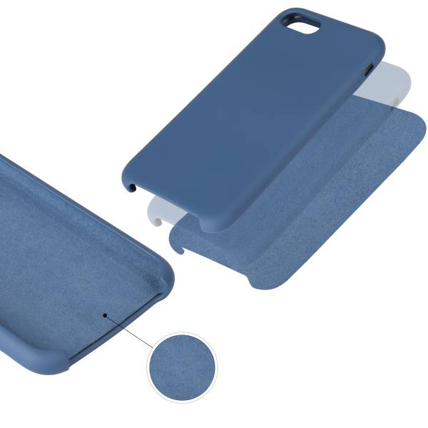 Hard Siliconen Hoesje Voor Iphone 7/8 - Blauw Kobalt