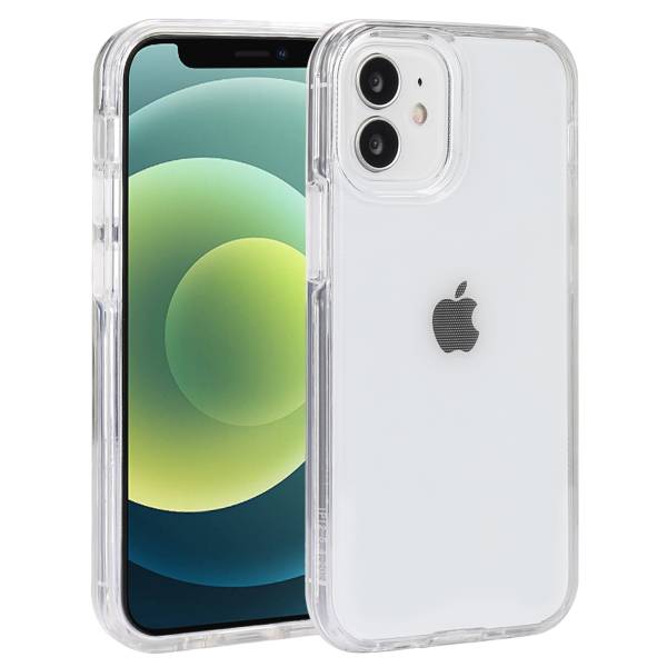 Iphone 12Mini Hoesje - 2 In 1 (Siliconen Rand En Hardcase) - Transparant