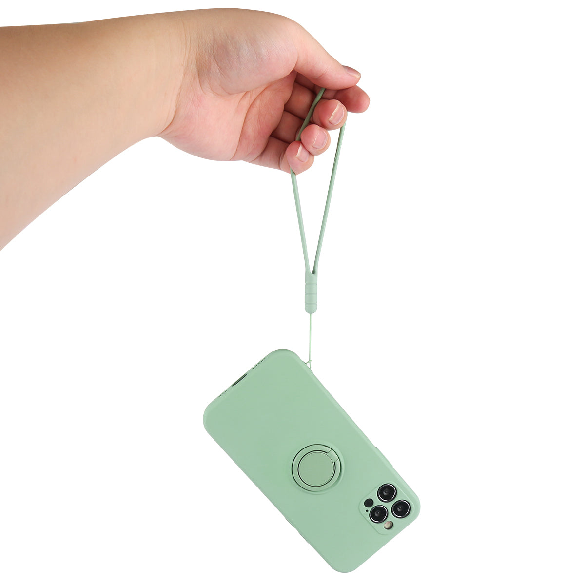Siliconen Hoesje Met Magnetische Ring - Groen