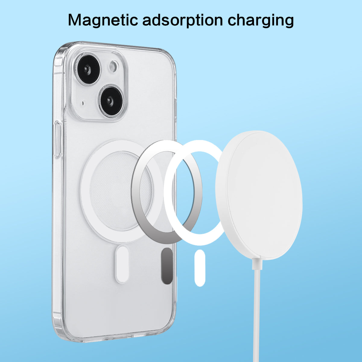 Magsafe Hoesje Iphone 14 - Transparant